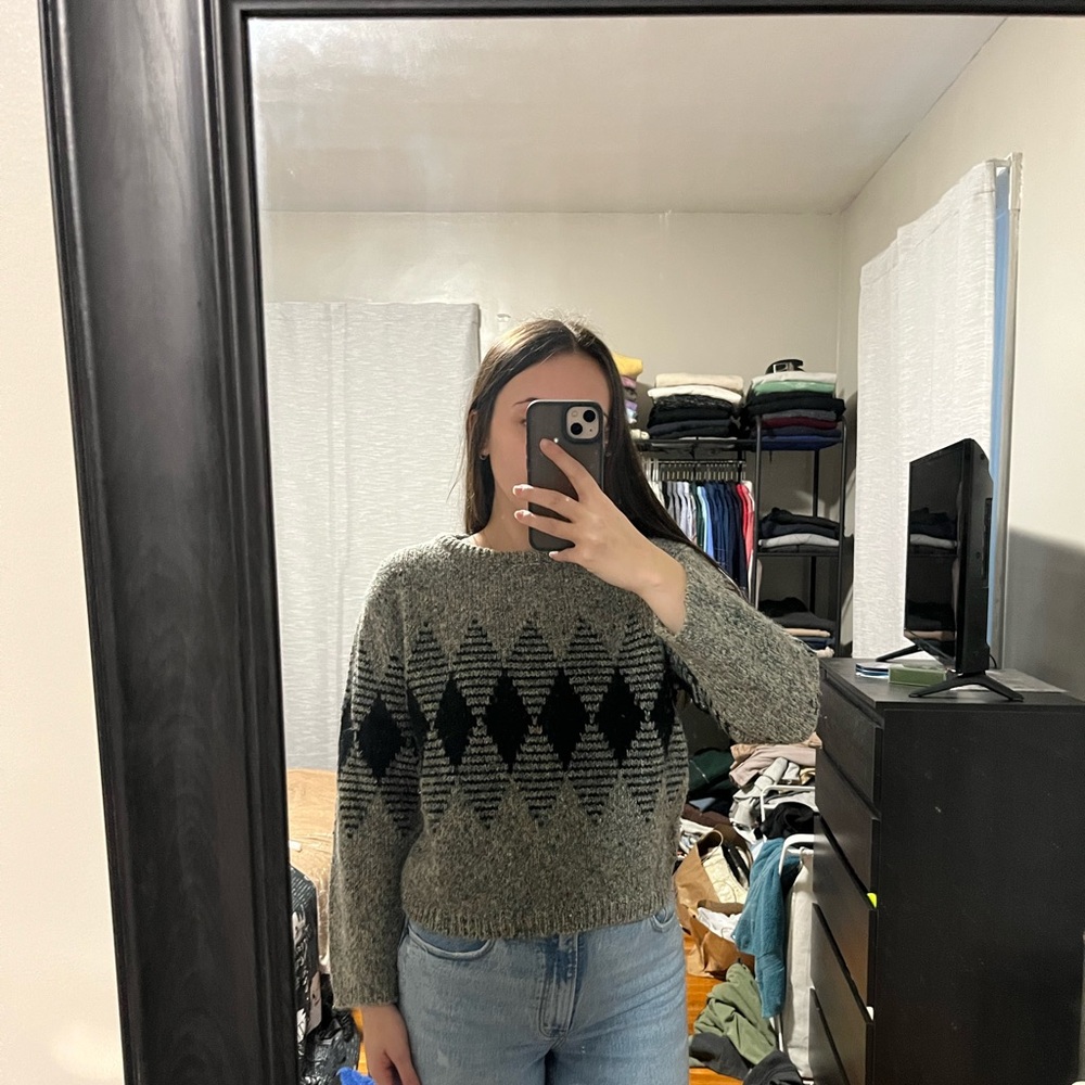 Vintage geometric sweater